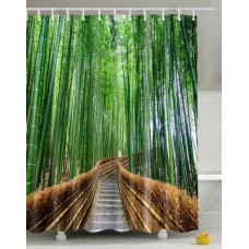 Duschvorhang Bambuswald