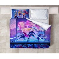 Bettwäsche Duvet K-Pop Demon Hunters Schweizer Masse oder Wunschgrösse Baumwolle