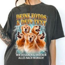 Custom 90s Vintage Bootleg Shirt | Foto T-Shirt selbst gestalten Baumwolle S-5XL