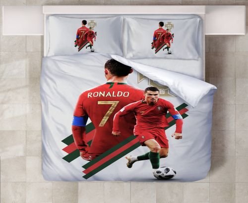 Bettwäsche Duvet Ronaldo CR7 Schweizer Masse oder Wunschgrösse Baumwolle